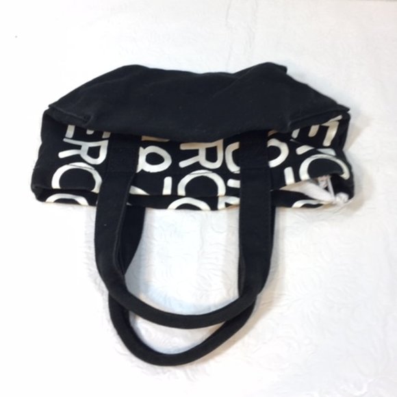 Aeropostale Printed Black & White Mini Cotton Tote Bag 8"x4"x5" - Picture 9 of 16